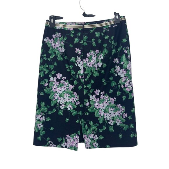 Talbots The Oprah Magazine Collection Floral Print Skirt SZ10 Business Casual - Picture 2 of 12